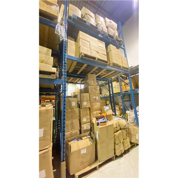 ENTIRE BAY OF SNEAKERS, SLIPPERS, PAINTING SETS, WORK GLOVES, PINE CLEANER & MORE