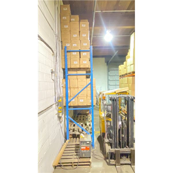 ALL PALLET RACKING FOR ENTIRE BUILDING APPROX; 20' UPRIGHTS X 12, 12' UPRIGHTS X 30, 16' UPRIGHTS X