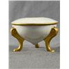 Image 8 : 3 Pretty Antique Porcelain Footed Hair Receivers - One Noritake