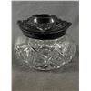 Image 2 : 3 Antique Cut Glass Powder Boxes & Hair Receivers