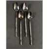 Image 2 : Vintage Silverplate Salad Servers & Set Of Teaspoons - Bamboo Design