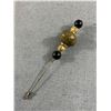 Image 2 : Beautiful 1930's Jewelled Crystal Perfume Atomizer & Beaded Hat Pin