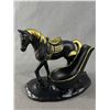 Image 2 : Vintage Horse Figure Pipe Stand w/ Briar Pipe