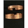 Image 2 : Lot Of 6 Nicely Hand Crafted & Hammered Copper Bracelets