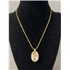 Image 8 : Pretty Goldtone Jewelry Lot - 3 Banlges & 4 Small Pendant Necklaces