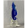 Image 8 : 4 Pretty Glass Art Pieces - 7" H Seahorse, Colourful Chicken, Blue Bird Tea Light & 3" Diam. Blue Bo