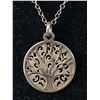 Image 2 : 925 Sterling Silver Italy Chain w/ Tree of Life Pendant Necklace