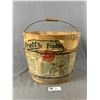 Image 2 : Antique Pratt's Poultry Regulator Wood Slatted Pail w/ Wire and Wood Bale Handle
