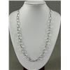 Image 2 : Extra Length 925 Sterling Silver Links Chain Necklace, 24" L