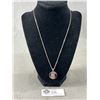 Image 1 : Nice Sterling Silver Pendant w/ Sterling Silver Chain Necklace Marked 925