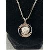 Image 3 : Nice Sterling Silver Pendant w/ Sterling Silver Chain Necklace Marked 925