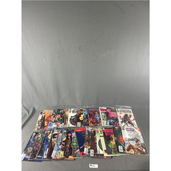 Nice Selection Of Comic Books In Bags- Topps, Image, Dark Horse & More