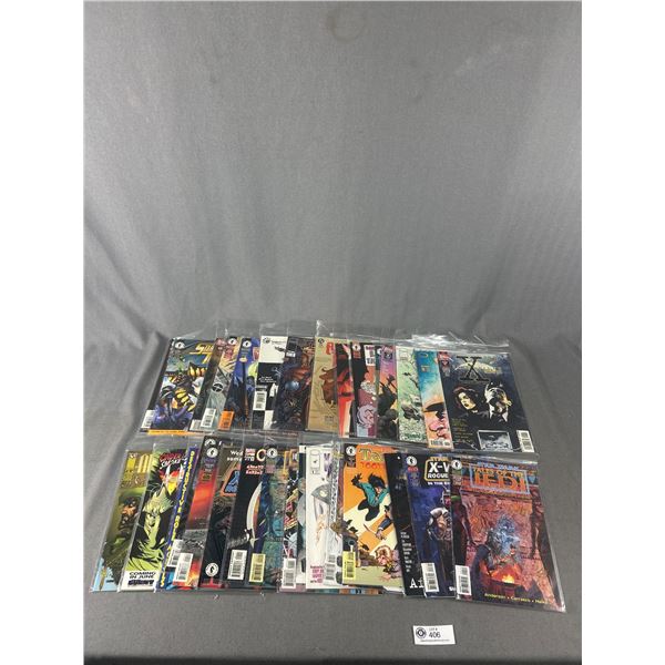 Nice Selection Of Comic Books In Bags- Topps, Image, Dark Horse & More