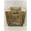 Image 2 : Vintage "National Fruit Company High N Dry Ginger Ale" Wood Crate. NO SHIPPING. Approx.19" x 13" x 1