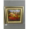 Image 2 : 2 Ornate Framed Landscape Pictures. Approx. 19" x 18"