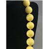 Image 2 : Vintage Hand Knotted Large Crème Colour Bakelite Or Celluloid Beads Necklace, Might Need Restringing
