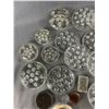 Image 2 : Nice Selection Of Vintage Glass Frogs & Metal Stemgrips For Flower Arranging