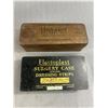 Image 2 : Vintage Lot Of Tins - 4 Elastoplast, 1 Players & 1 McDonalds Tobacco Plus Small Glass In Brass Holde