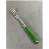 Image 2 : 1912 Set Of Celluliod Forks w/ Sterling Marks & 2 Asian Painted Snuff Bottles