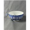 Image 2 : 1950's Copies Of 18th Century Asian Porcelain Tea Cups (4) w/ Saucers