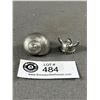 Image 1 : Vintage Pewter Viking Helmet Chart/Snail
