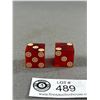 Image 2 : Vintage Gold Nugget Dice & 3 Miniature Black Dice