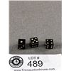 Image 3 : Vintage Gold Nugget Dice & 3 Miniature Black Dice