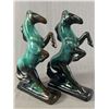 Image 1 : 2 14" H Blue Mountain Potteries Rearing Horse Figures