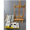 Image 1 : Assorted Mobile Device Accessories, Artist Wood Easel & Golf Balls