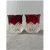 Image 3 : Antique Ruby Red Glass Souvenir Lot - Nelson, B.C., Milton, N.D., Cloquett, Minn. & More
