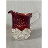 Image 2 : Antique Ruby Red Glass Personal Names Lot