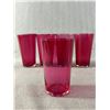 Image 2 : Antique Ruby Red Glass Lot - Wine Goblets, Bowls, Trinket Dishes & More