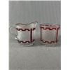 Image 5 : Antique Ruby Red Glass Lot - Wine Goblets, Bowls, Trinket Dishes & More