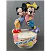 Image 2 : Disney Mickey and Minnie Music Box, Plus a Large Faux Pearl Approx 28" x 1" Diam On A Silver Chain