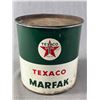 Image 1 : Vintage "5Lb Texaco Marfax" Oil Tin. Empty