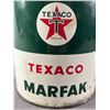 Image 2 : Vintage "5Lb Texaco Marfax" Oil Tin. Empty