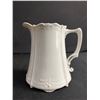 Image 1 : Pretty White Porcelain Baroness Pitcher Made In Germany. Approx. 6"H