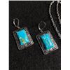 Image 2 : Turquoise and Silvertone Necklace Set