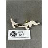 Image 2 : Vintage Lucite Dachshund  Dog Brooch