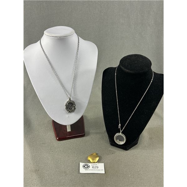 Lot of Lockets Picture Locket, Window Locket, Apple Locket
