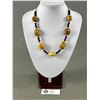 Image 1 : Beautiful Quality Faceted Gemstone and Silvertone Necklace