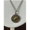 Image 2 : Antique Sterling Silver Bull/ Taurus Necklace