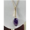 Image 2 : Quality Antique Gold Filled Amethyst Necklace