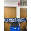 Image 1 : Custom Made, Hand Painted Wood Sign.Chevrolet Metropolitan Motors NO SHIPPING. Approx. 42.5" x 11.5"