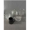 Image 8 : Nice Lot Of Assorted Vintage Clear Glass, Crystal & Pottery Decor