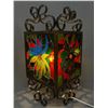 Image 1 : Stained Glass Plug In Hanging Lamp. Approx. 18.5" H x 9" x 9"
