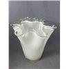 Image 2 : Vintage Finds - 9"H Ruffle Vase, 6" Bed Risers, Brass Curios, Vaseline Glass & More