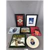 Image 1 : JFK Plate & Book, Framed Prints, Robert Bateman Book & Pioneer Buildings Of British Columbia