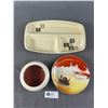 Image 1 : Vintage - Carltonware England Divided Dish, Noritake Japan Plate & Poole England Bowl