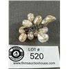 Image 2 : Vintage Large Genuine Cultured Freshwater Pearls Brooch